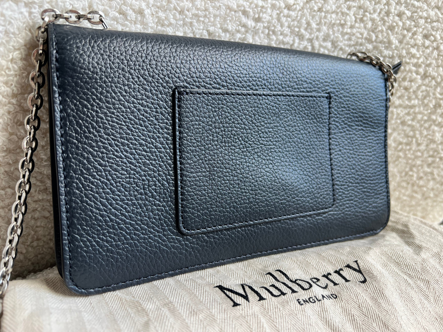 Mulberry Midnight Bayswater Clutch (RRP £495)