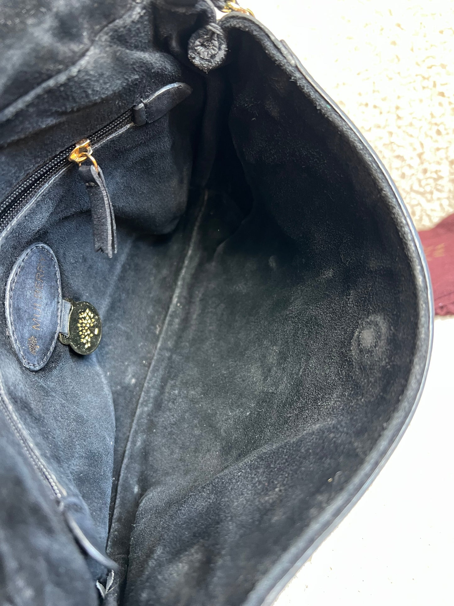 Mulberry Small Black Margaret Shoulder Bag with Small Purse