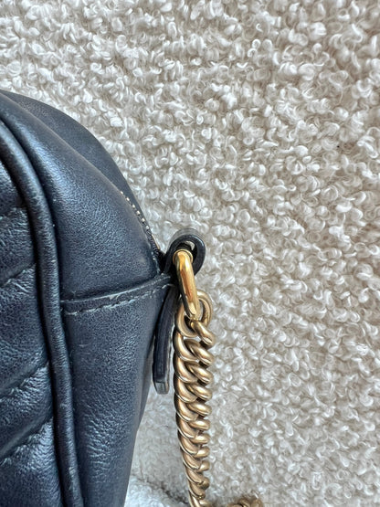 Gucci GG Black Marmont Small Shoulder Bag (RRP £1440)