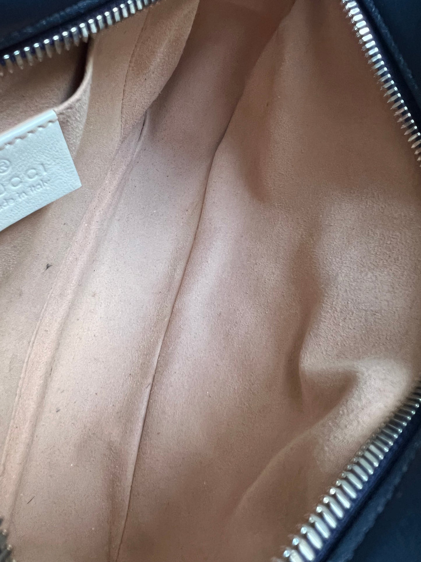 Gucci Torchon GG Navy Marmont Small Shoulder Bag