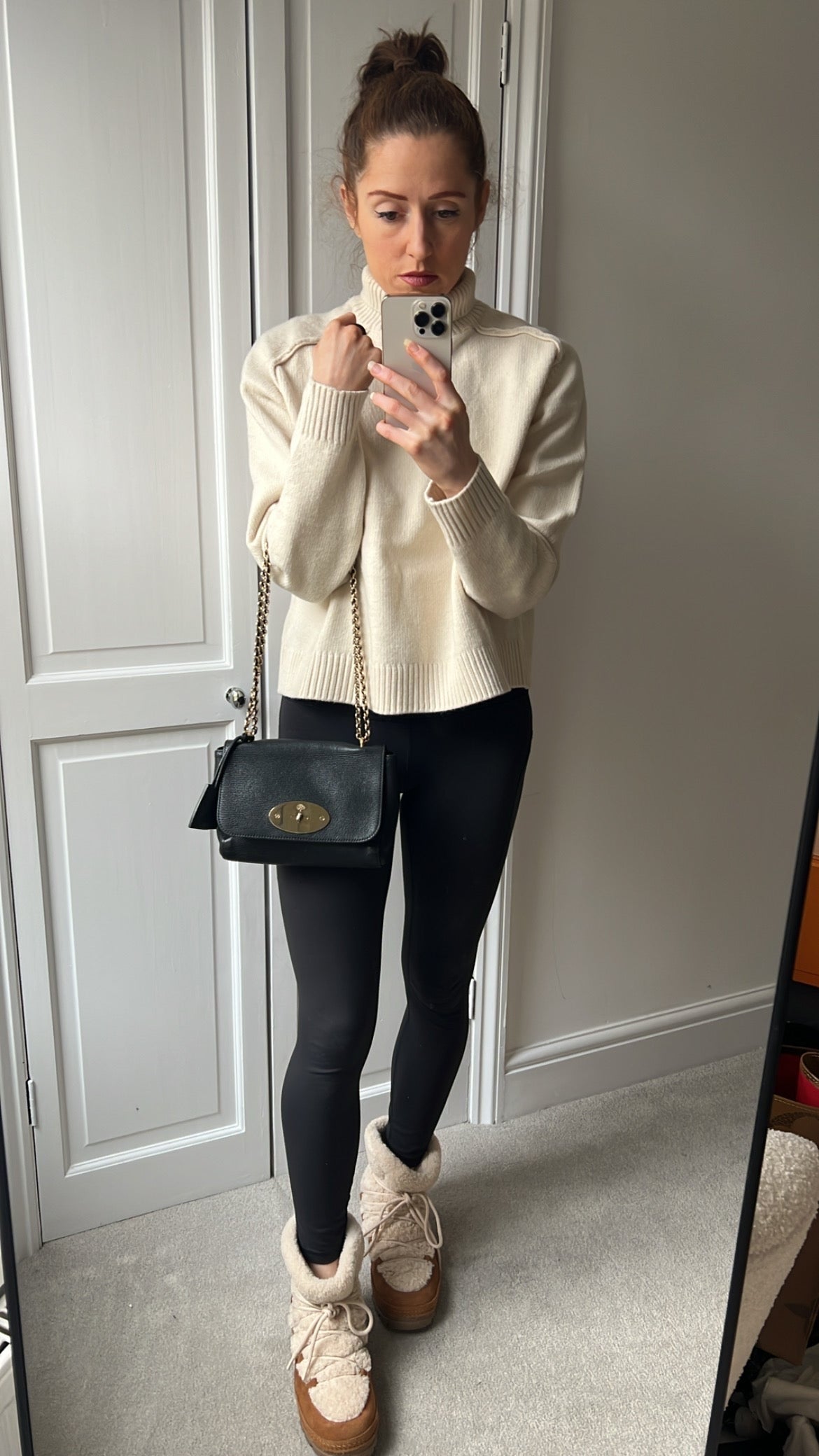 Mulberry Black Regular Lily with Silver Hardware (RRP £895)