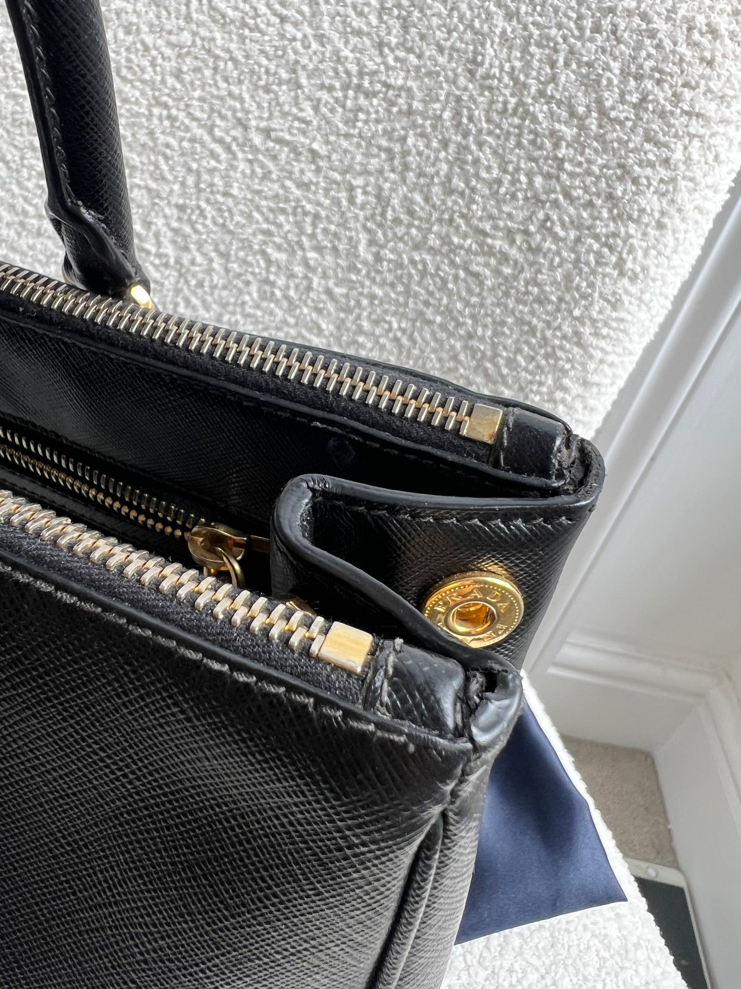 Prada Black Galleria Saffiano Tote