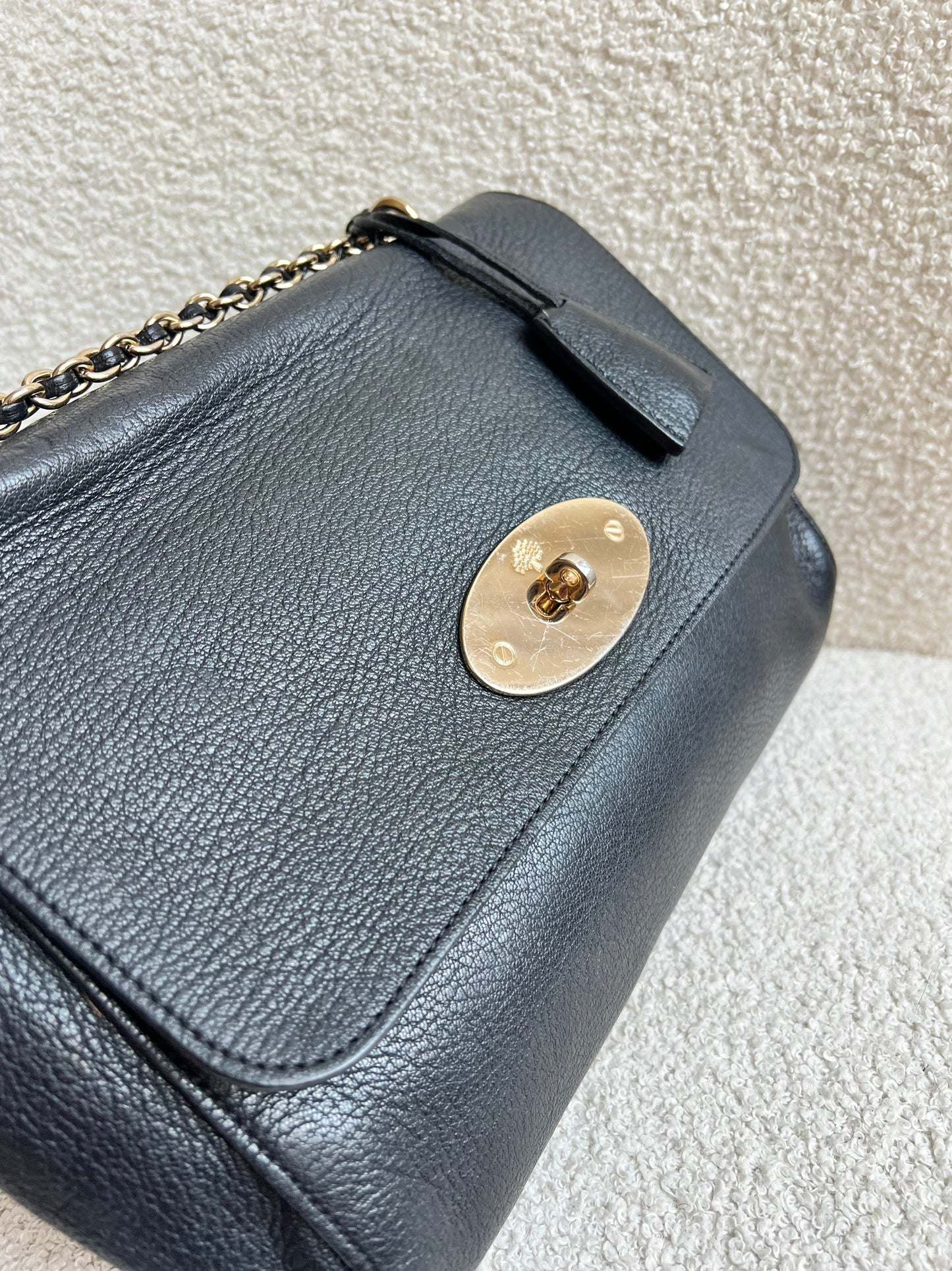 Mulberry Black Medium Lily with Silver Hardware (RRP £1095)