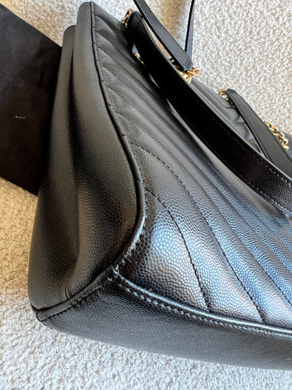 Yves Saint Laurent (YSL) Black Tribeca Shopper Tote