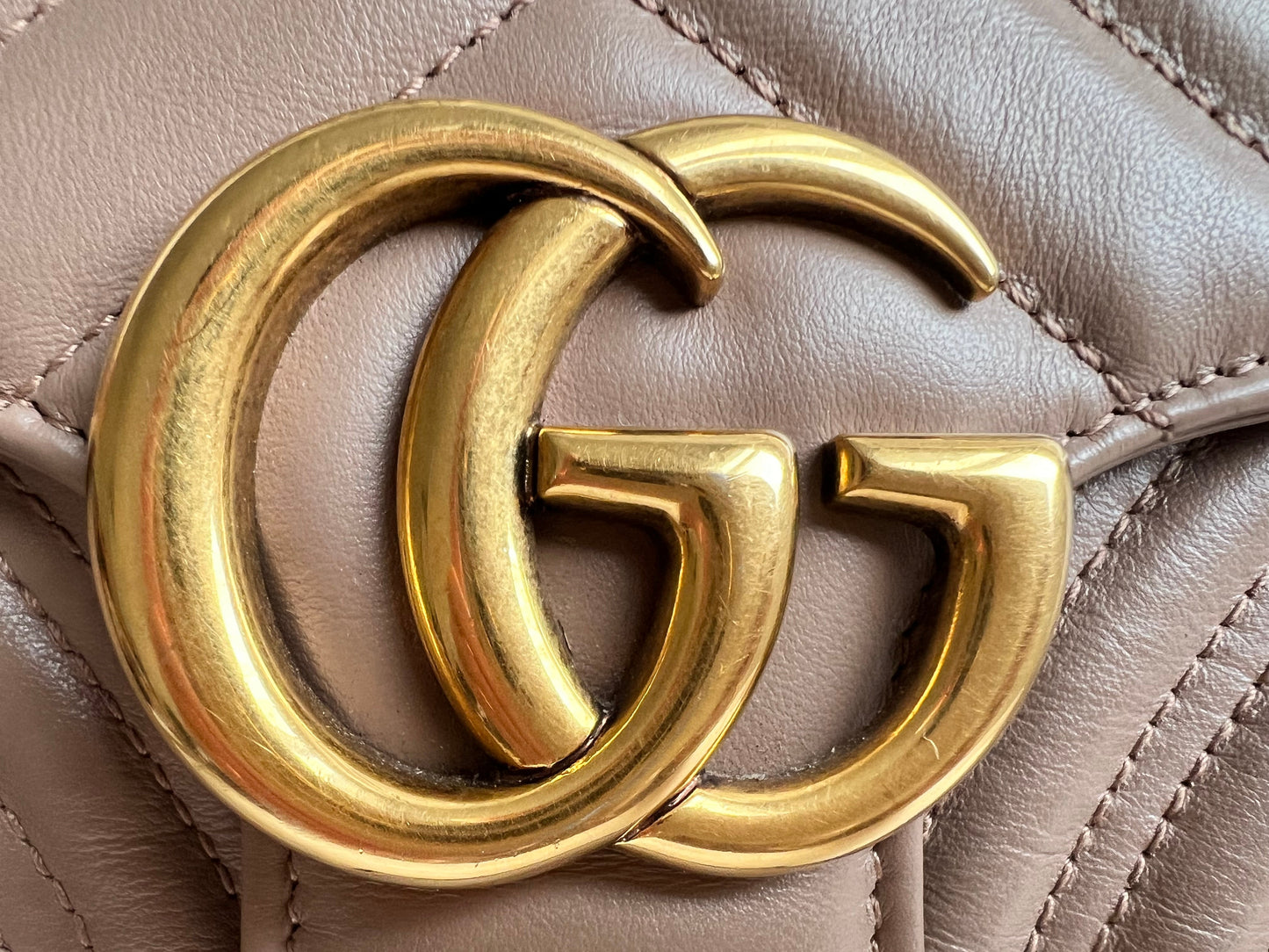 Gucci GG Dusty Pink Marmont Small Shoulder Bag (RRP £2070)