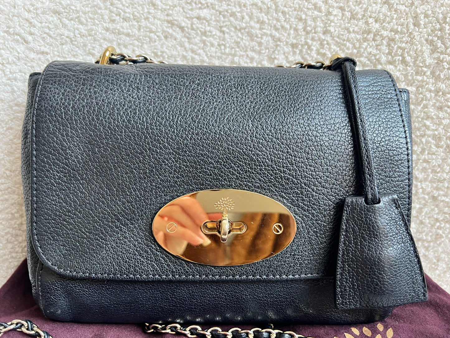 Mulberry Black Regular Lily with Hardware (RRP £995)
