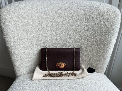 Mulberry Oxblood Bayswater Clutch (RRP £495)