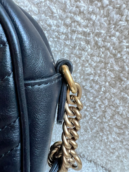 Gucci GG Black Marmont Small Shoulder Bag (RRP £1440)