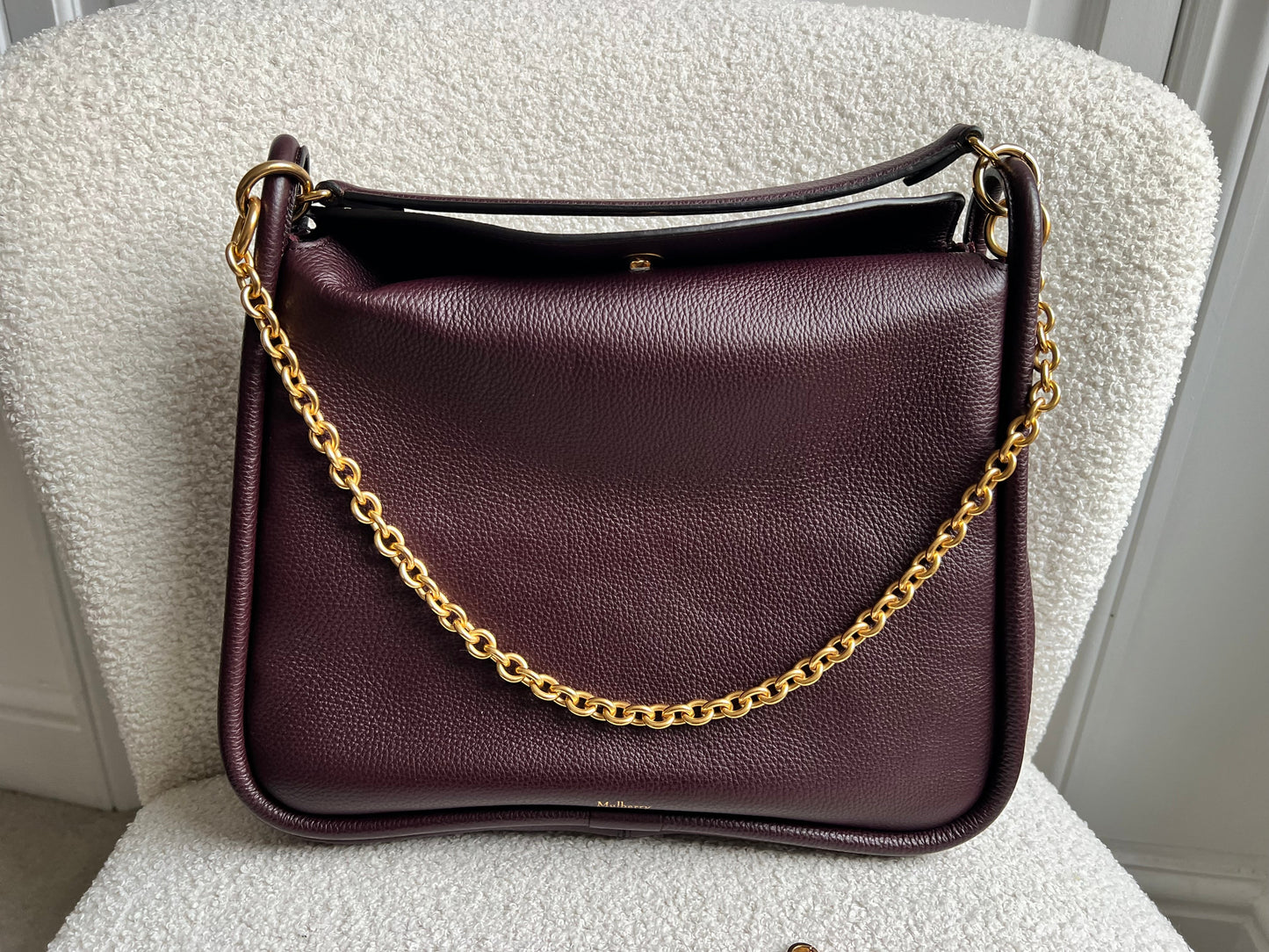 Mulberry Large Leighton in Oxblood with Gold Hardware (RRP £1,095)