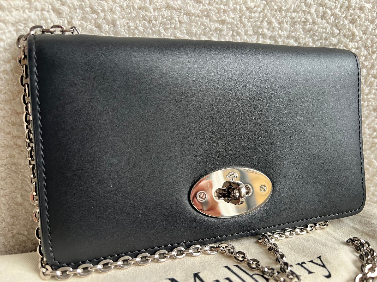 Mulberry Black Bayswater Clutch (RRP £495)