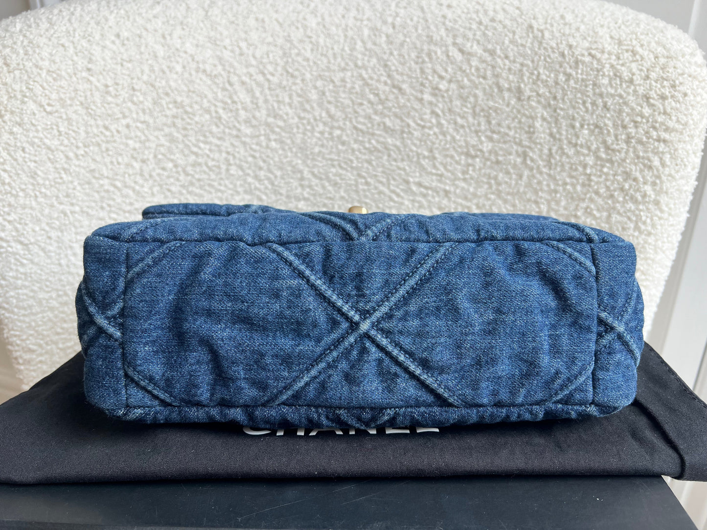Chanel Small 19 in Blue Denim