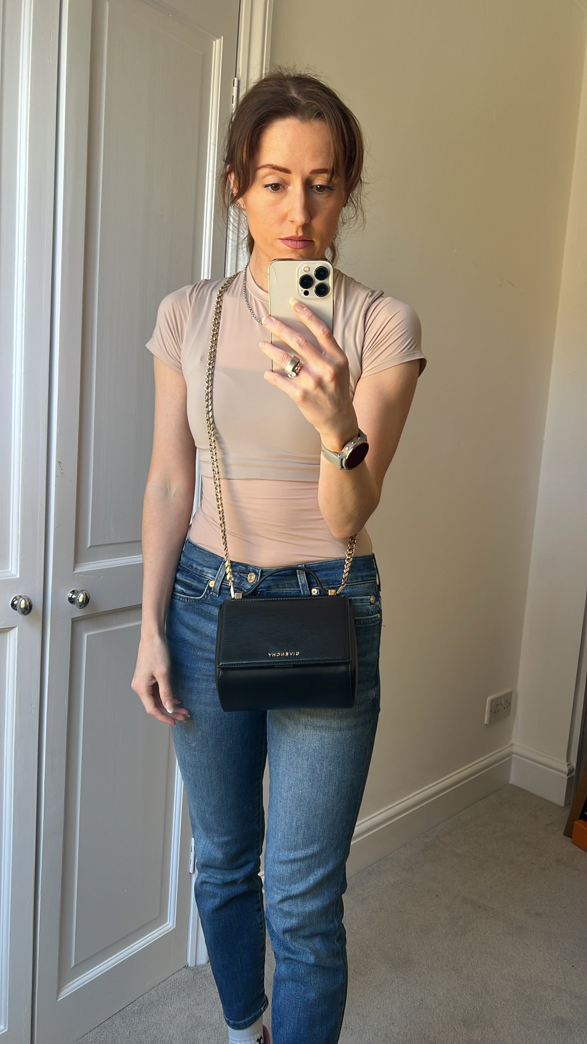 Givenchy Black Mini Pandora Chain Bag