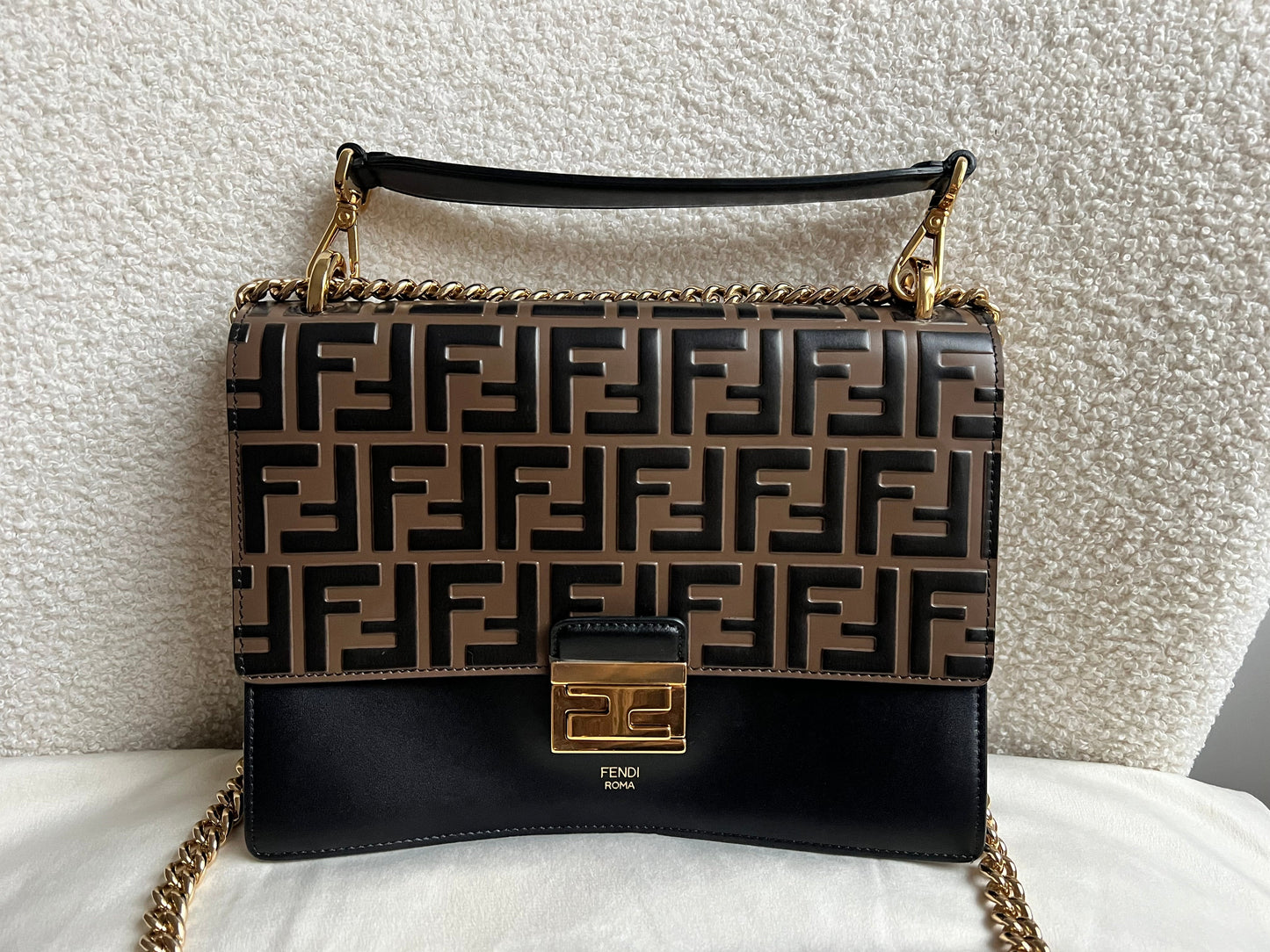 Fendi Medium Kan U Zucca Monogram