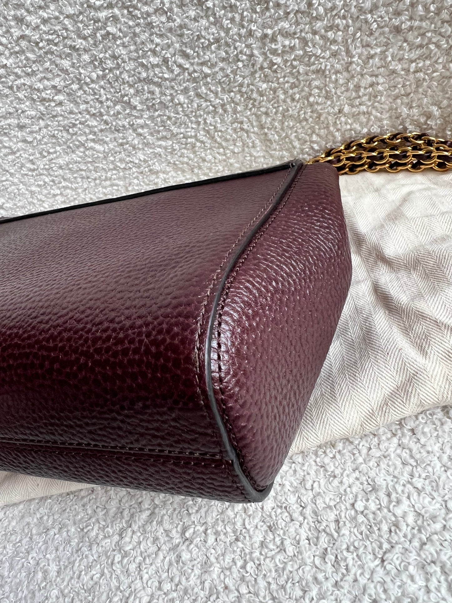 Mulberry Oxblood Regular Lily with Gold Hardware (RRP £995)