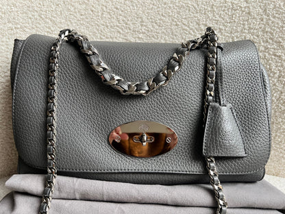Mulberry Charcoal Grey Medium Top Handle Lily (RRP £1075)