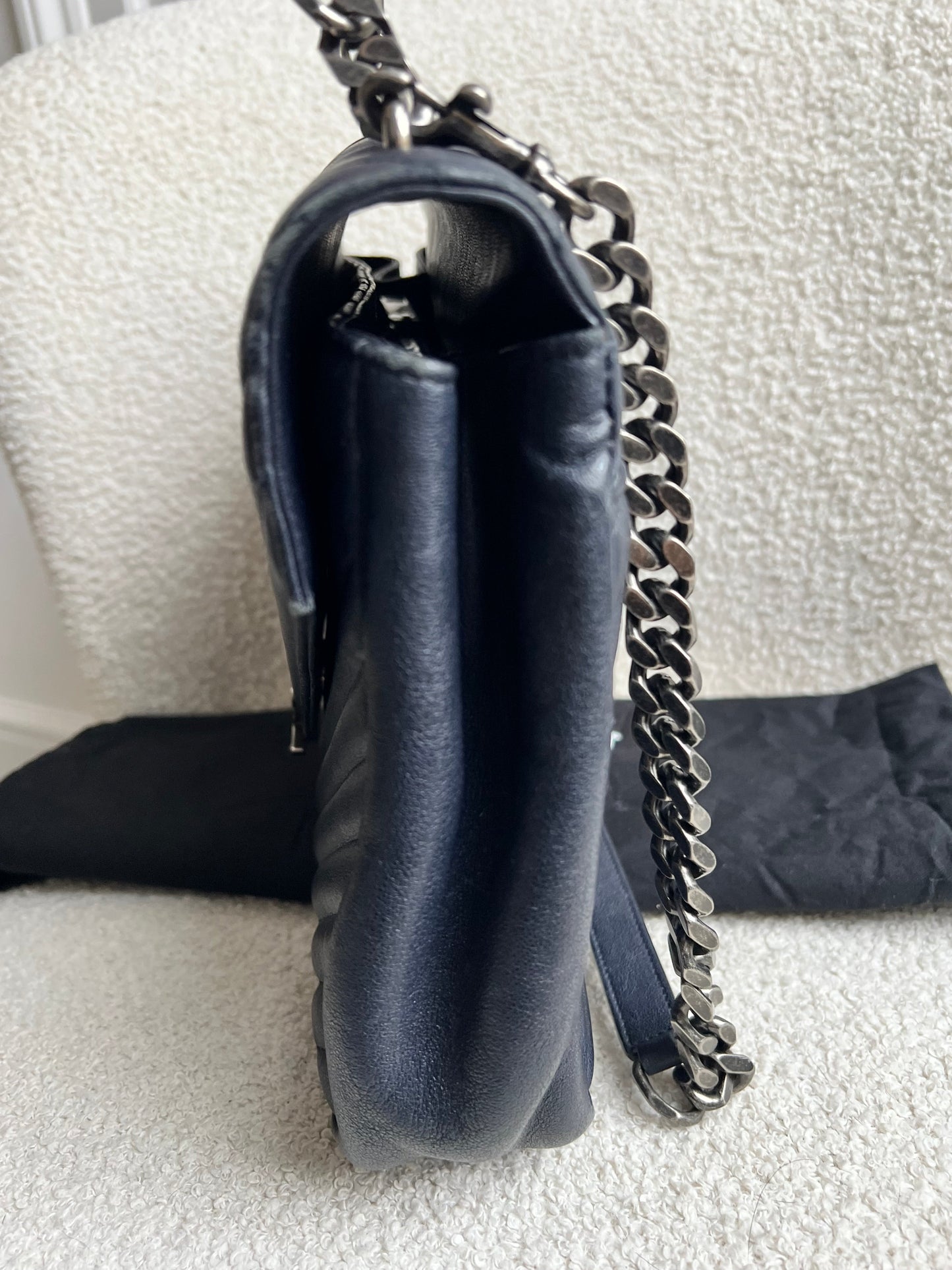 Yves Saint Laurent (YSL) Navy Large College (RRP £2,280)