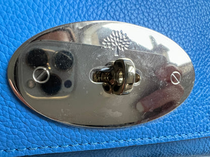 Mulberry Cornflower Blue Regular Lily with Gold Hardware (RRP £995)
