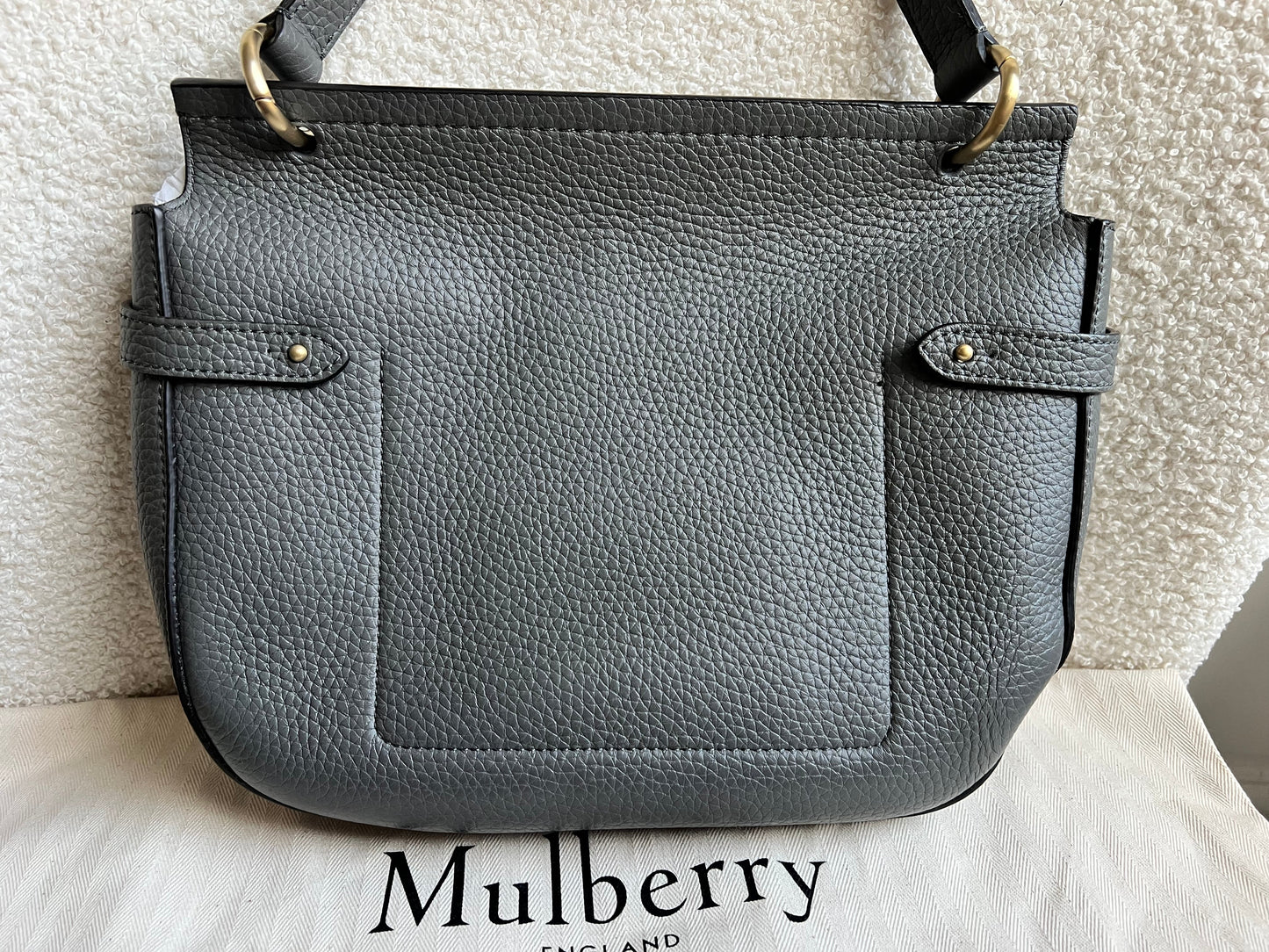 Mulberry Grey Soft Amberley Satchel (RRP £1,195)