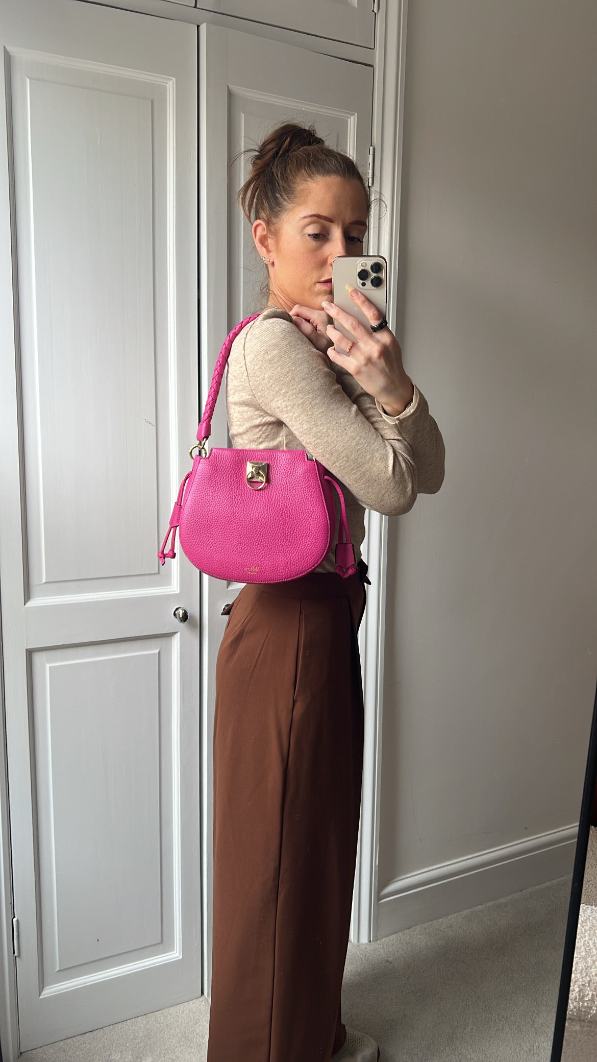 Mulberry Pink Mini Iris Hobo (RRP £1,195)