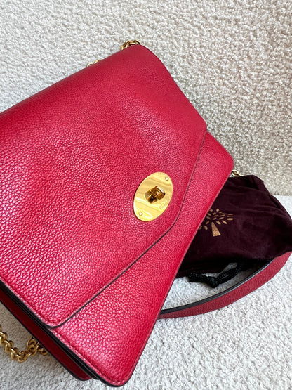 Mulberry Scarlet Red Large Darley Shoulder Bag (RRP £895)