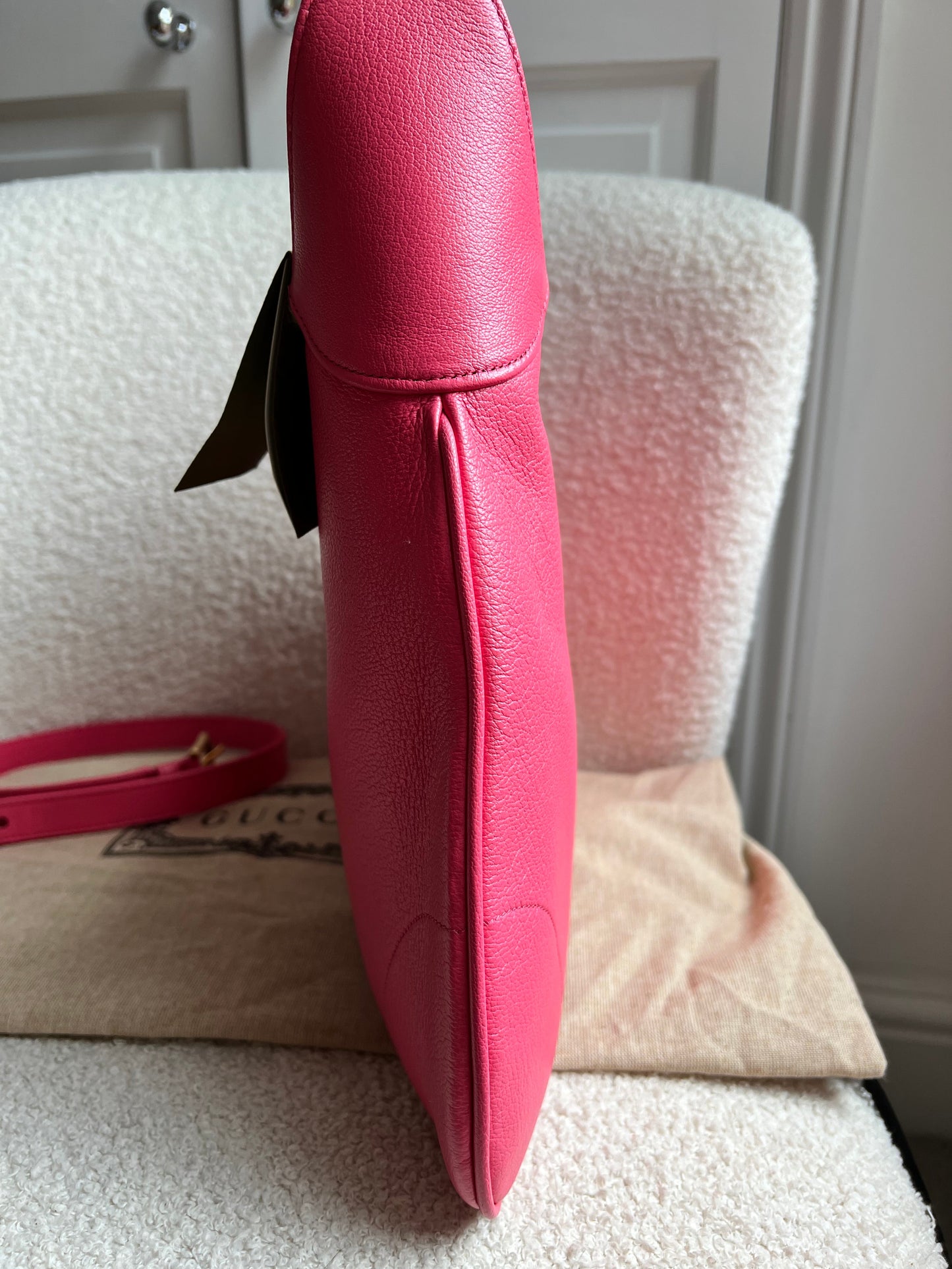 Gucci Pink Large Aphrodite Shoulder Bag (RRP £1760)
