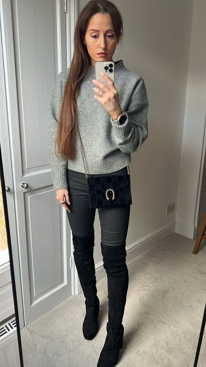 Gucci Black Velvet Dionysus Mini Chain Bag