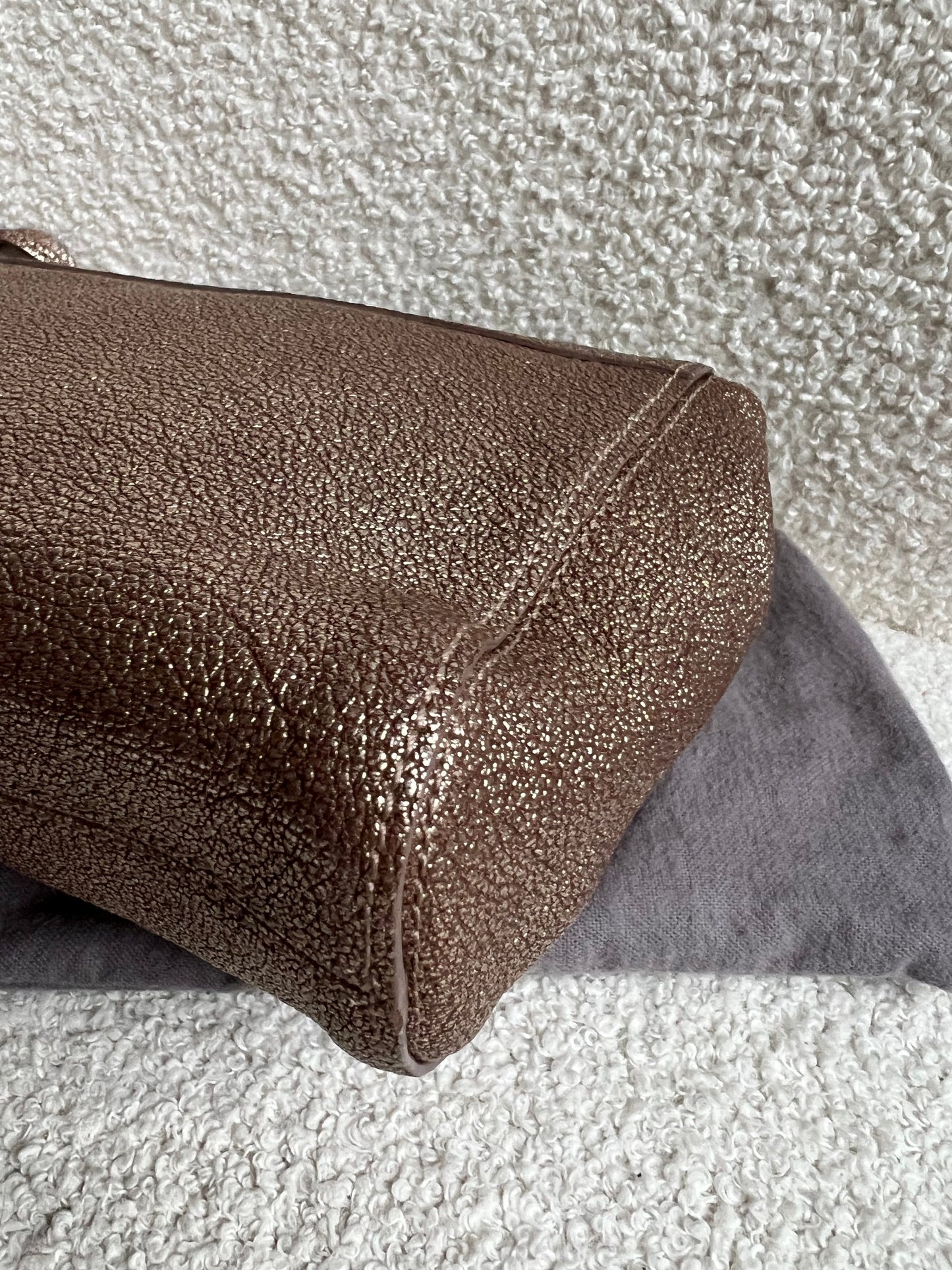 Mulberry Metallic Mushroom Regular Lily with Gold Hardware (RRP £995)
