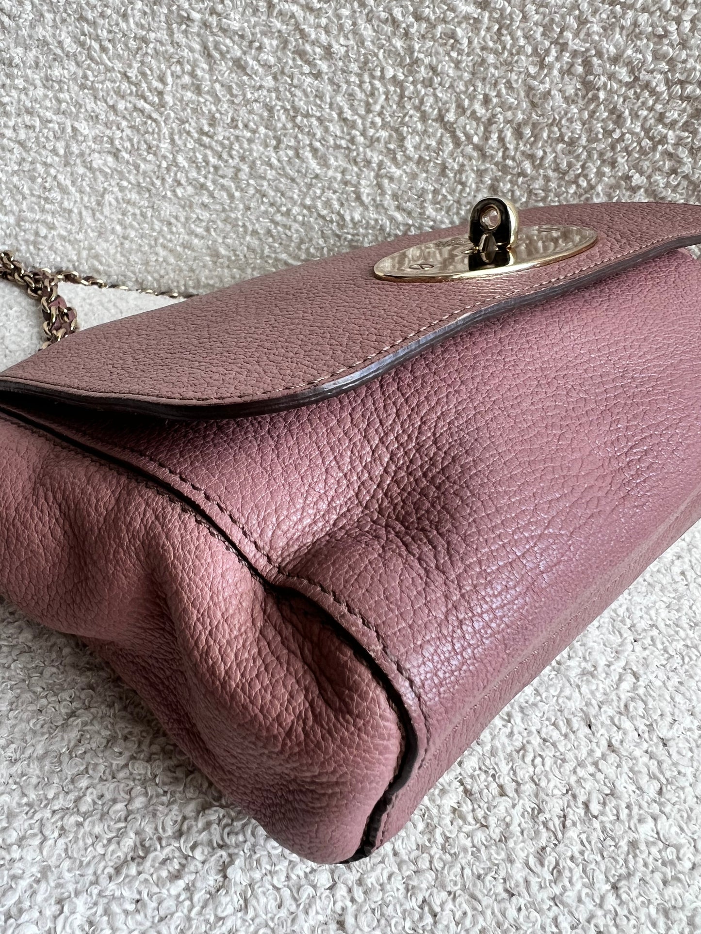 Mulberry Blush Regular Lily with Gold Hardware