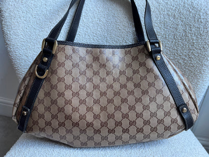 Gucci GG Coated Canvas Abbey Hobo