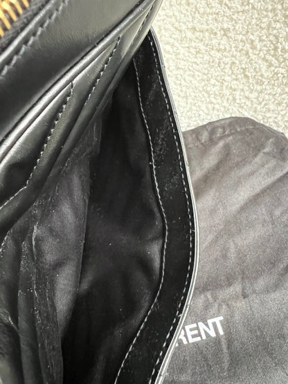 Yves Saint Laurent (YSL) Black Lou Camera Bag (RRP £1,350)
