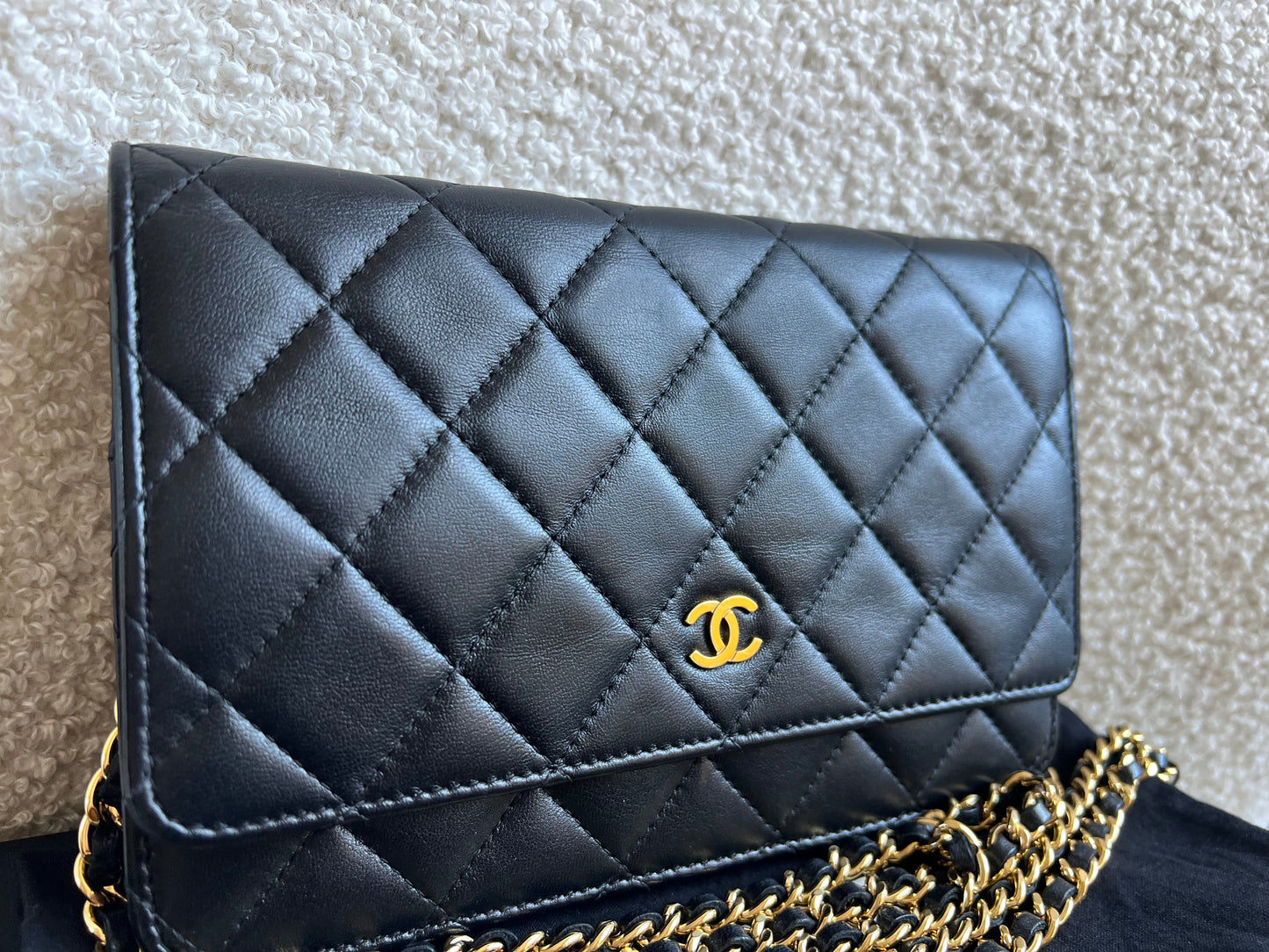 Chanel Wallet on Chain in Black Lambskin Gold Hardware (RRP £2,930)