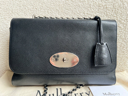 Mulberry Black Medium Lily with Silver Hardware (RRP £1095)