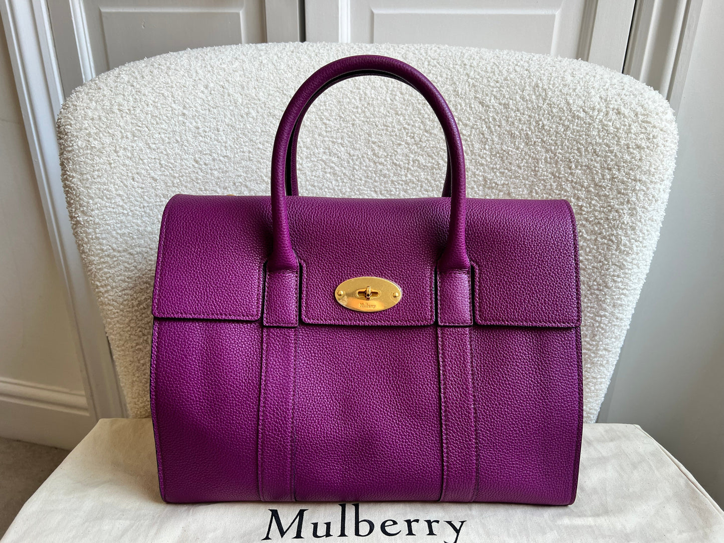 Mulberry Violet Bayswater with Strap (RRP £1,095)