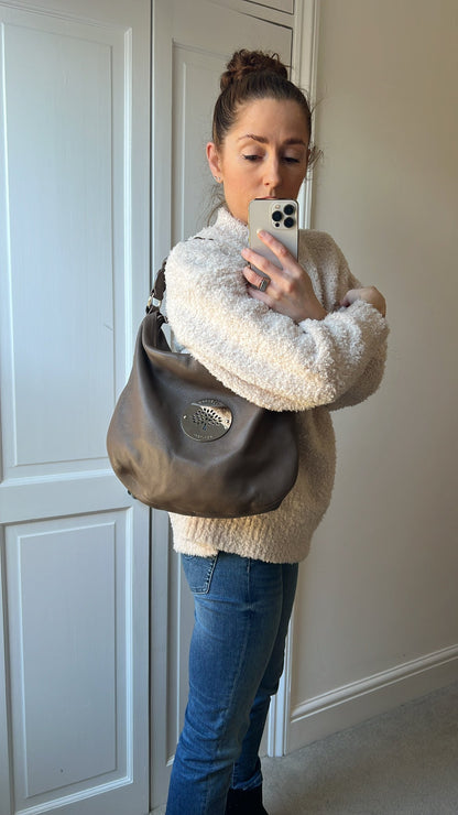 Mulberry Taupe Daria Hobo (RRP £795)