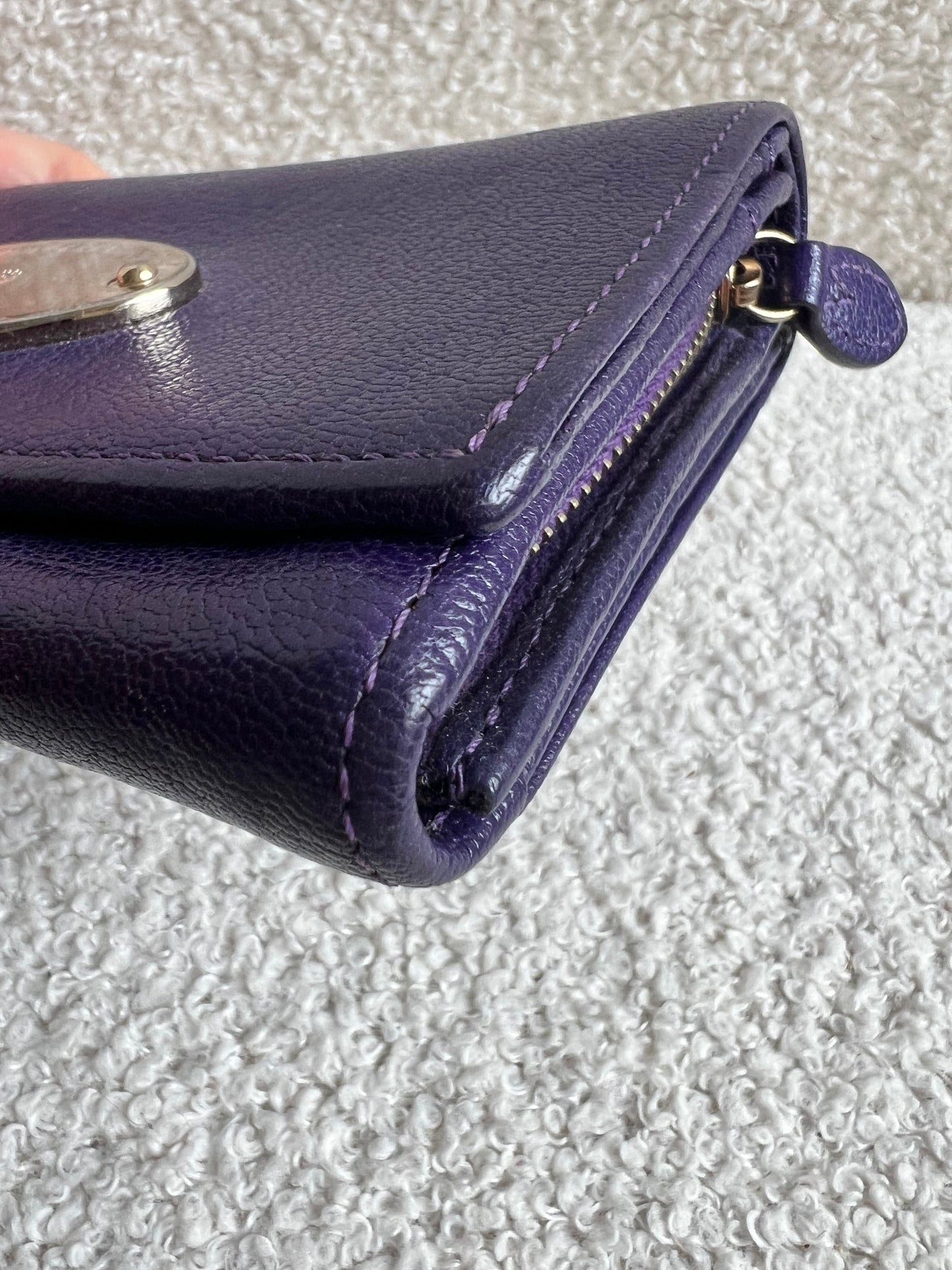 Mulberry Purple French Purse (RRP £275)
