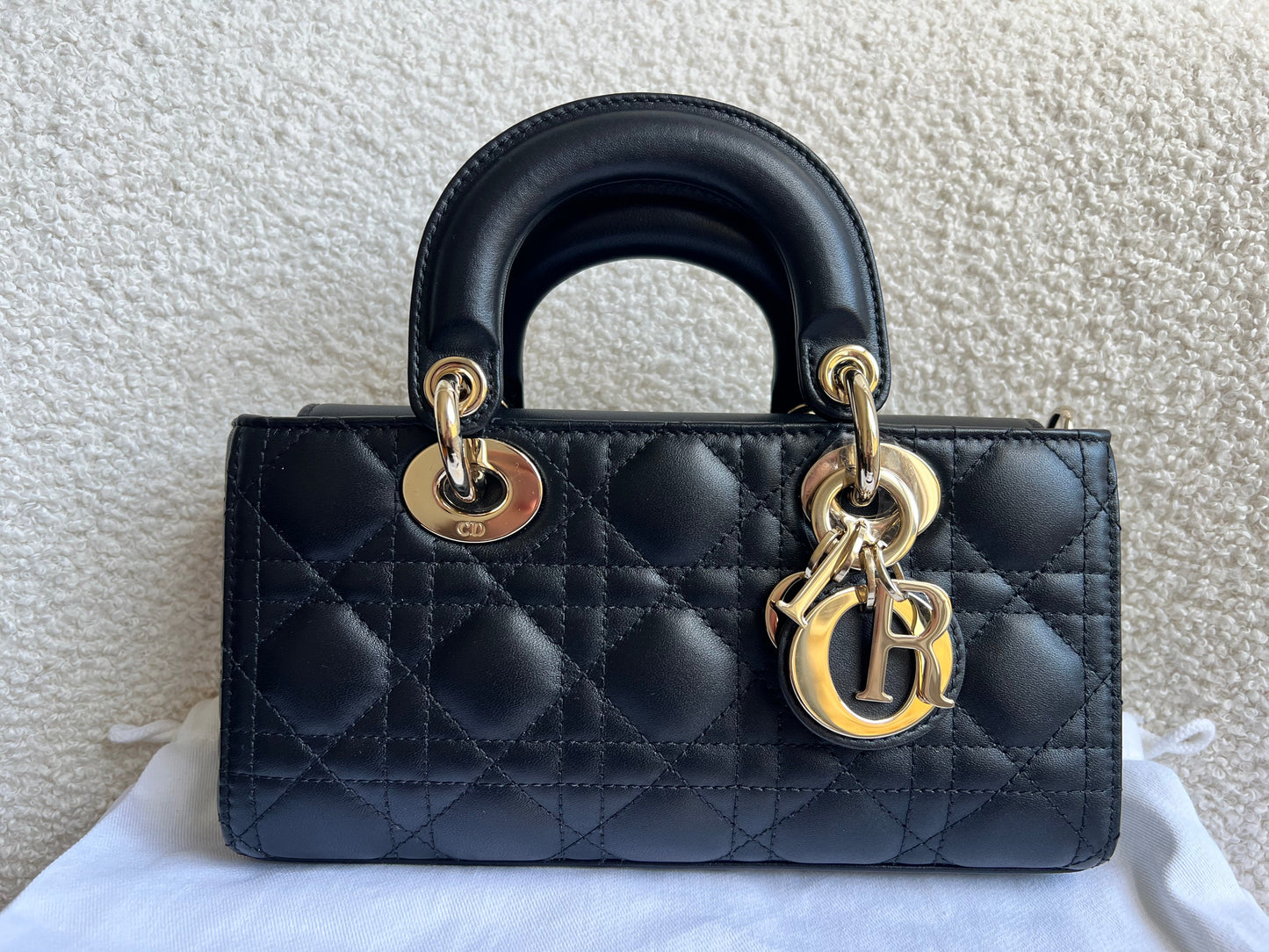 Dior Small Lady D-Joy Bag Black Cannage Lambskin (RRP £3,800)