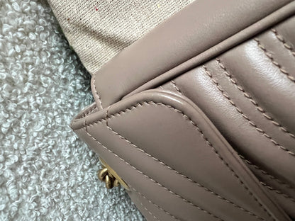 Gucci GG Dusty Pink Marmont Small Shoulder Bag (RRP £2070)