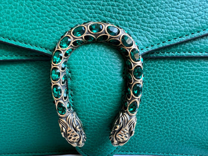 Gucci Dionysus GG Green Small Shoulder Bag (RRP £2,670)