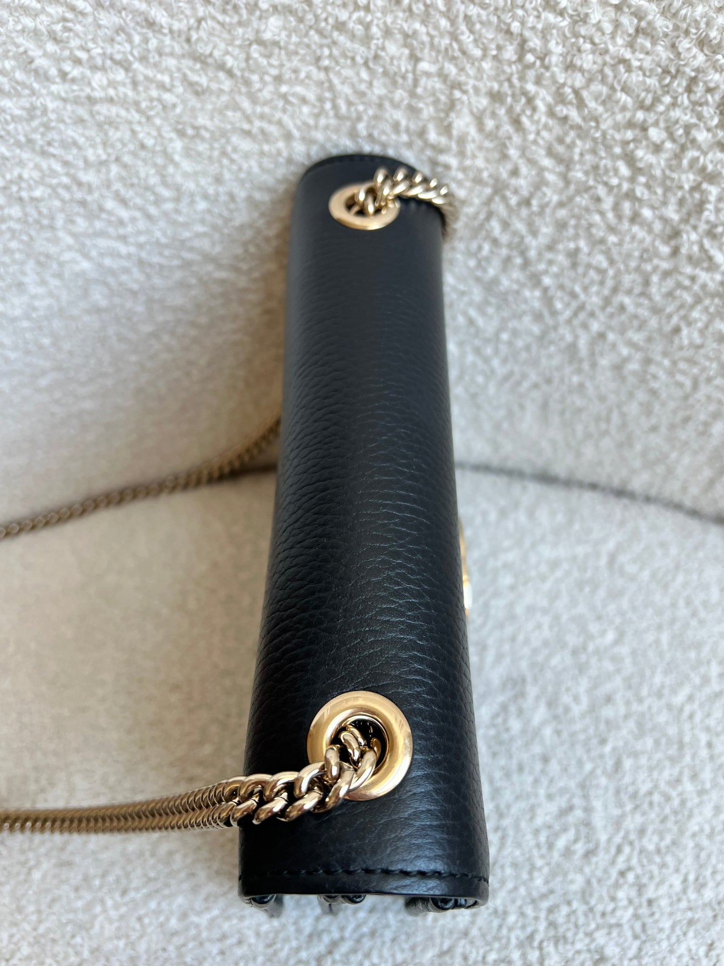 Gucci Interlocking GG Black Small Shoulder Bag