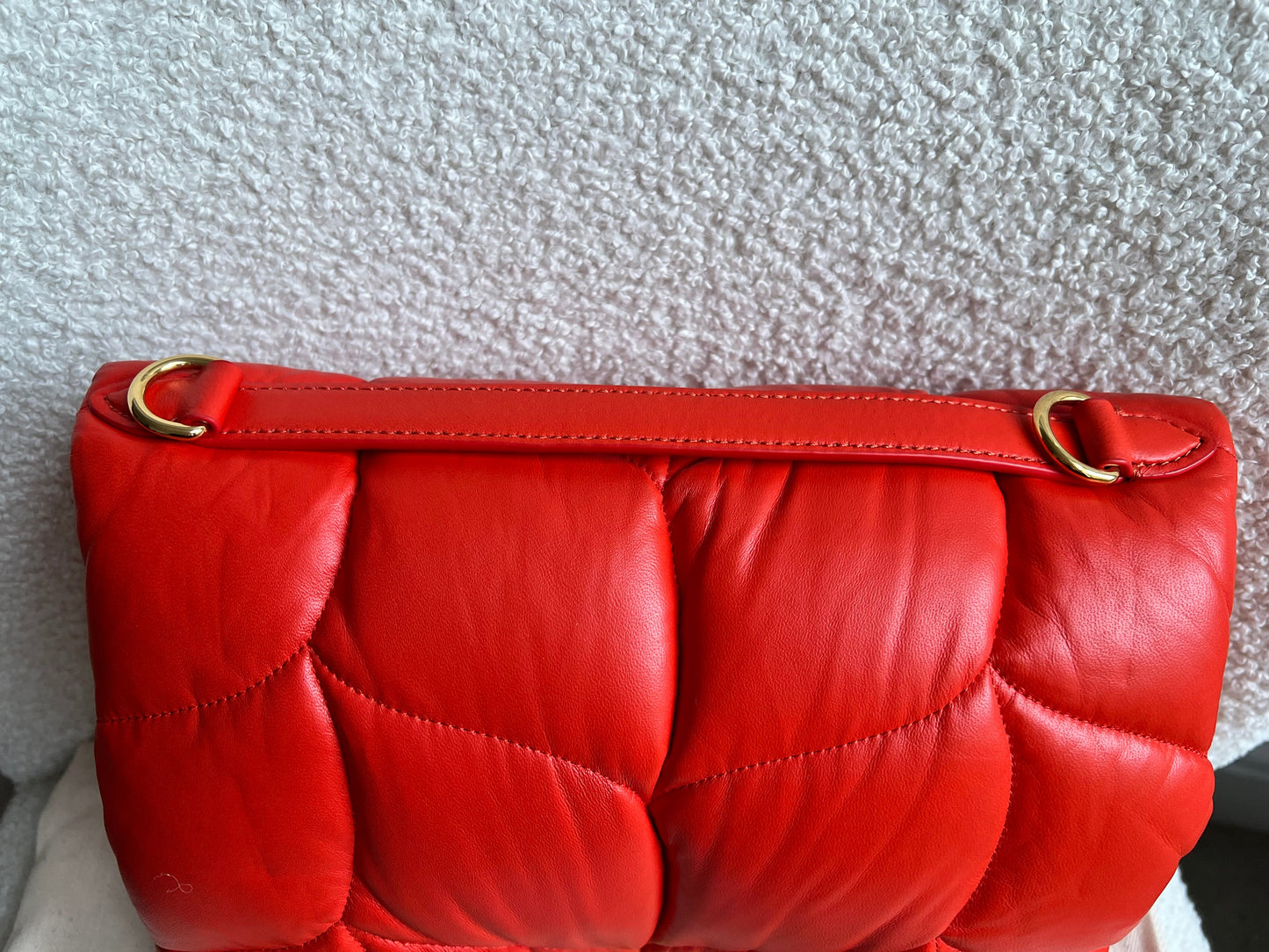 Mulberry Coral Orange Softie in Pillow Effect Nappa Leather (RRP £1650)