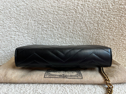 Gucci Black GG Marmont Matelasse Mini Bag (RRP £1440)