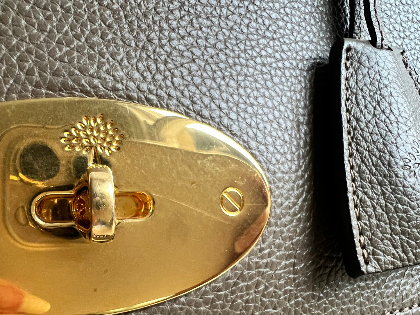 Mulberry Clay Medium Lily with Gold Hardware (RRP £1095)
