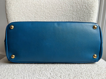 Prada Blue Saffiano Tote