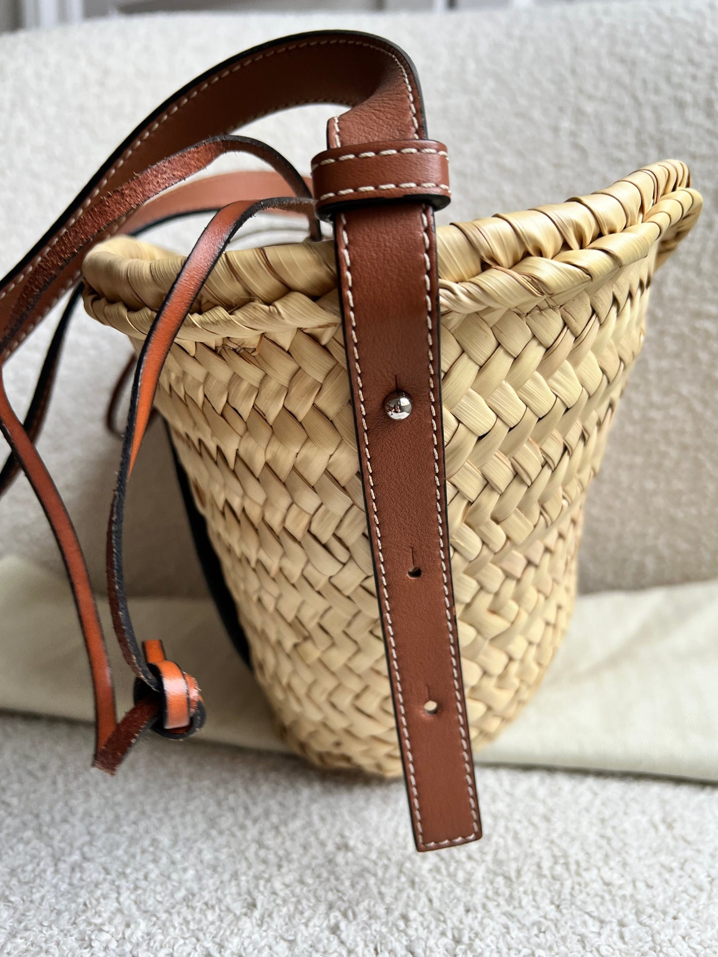 Loewe Drawstring bucket basket bag (RRP £450)