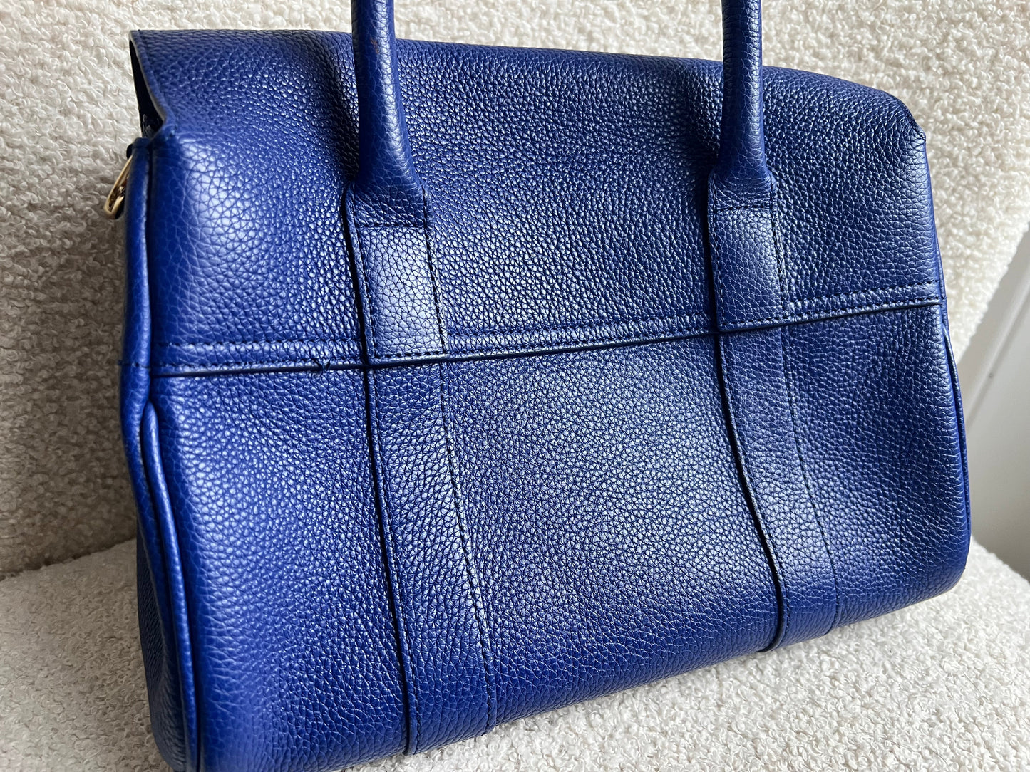 Mulberry Neon Blue Bayswater Satchel (RRP £995)