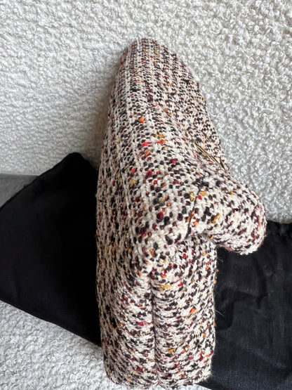 Yves Saint Laurent (YSL) Puffer Clutch Pouch in Tweed (RRP £710)