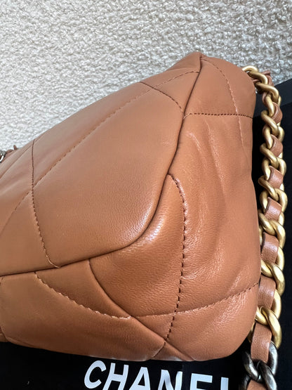 Chanel Small 19 in Caramel Lambskin (RRP £5,590)