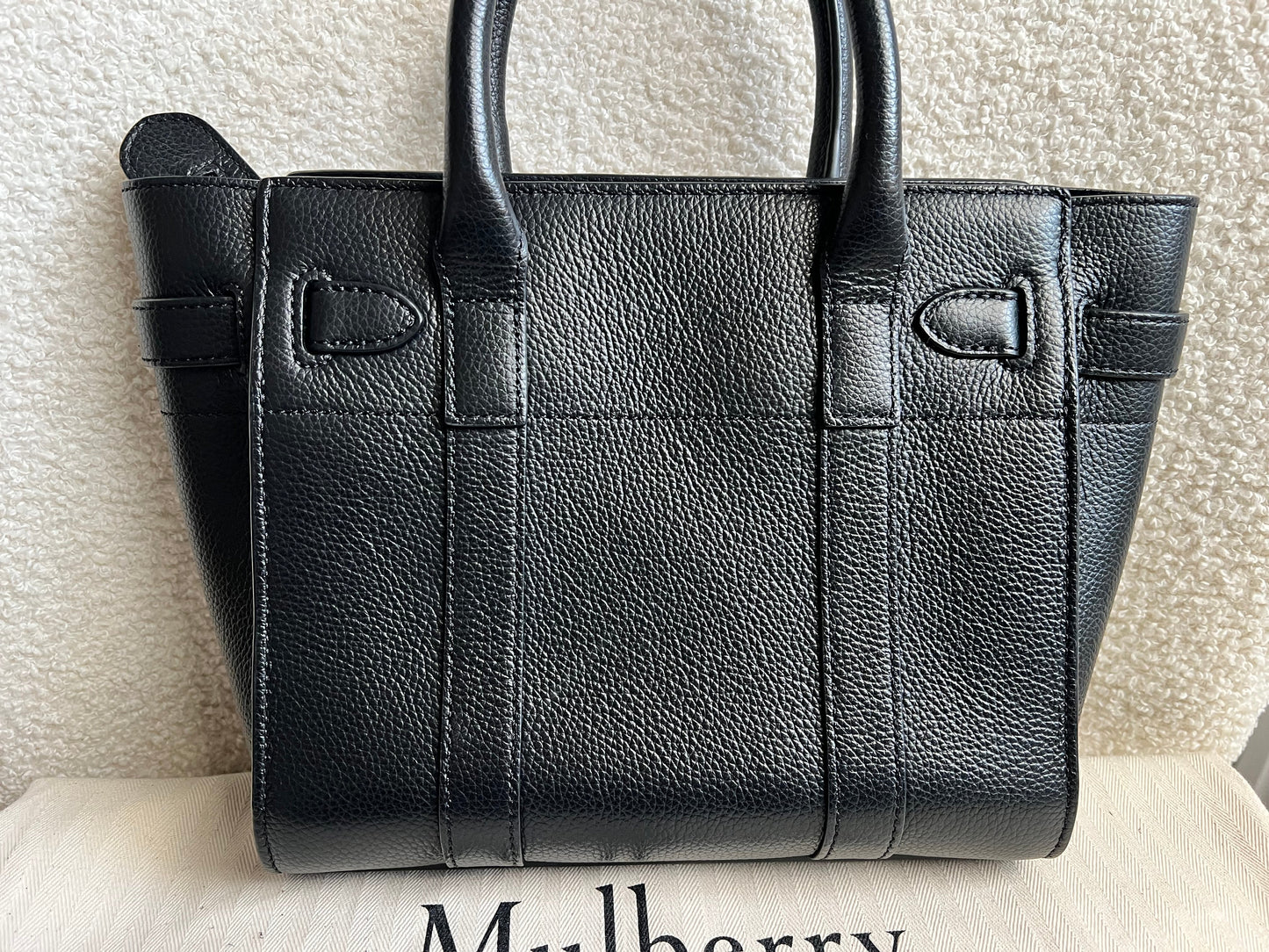 Mulberry Black Mini Zipped Bayswater (RRP £1095)