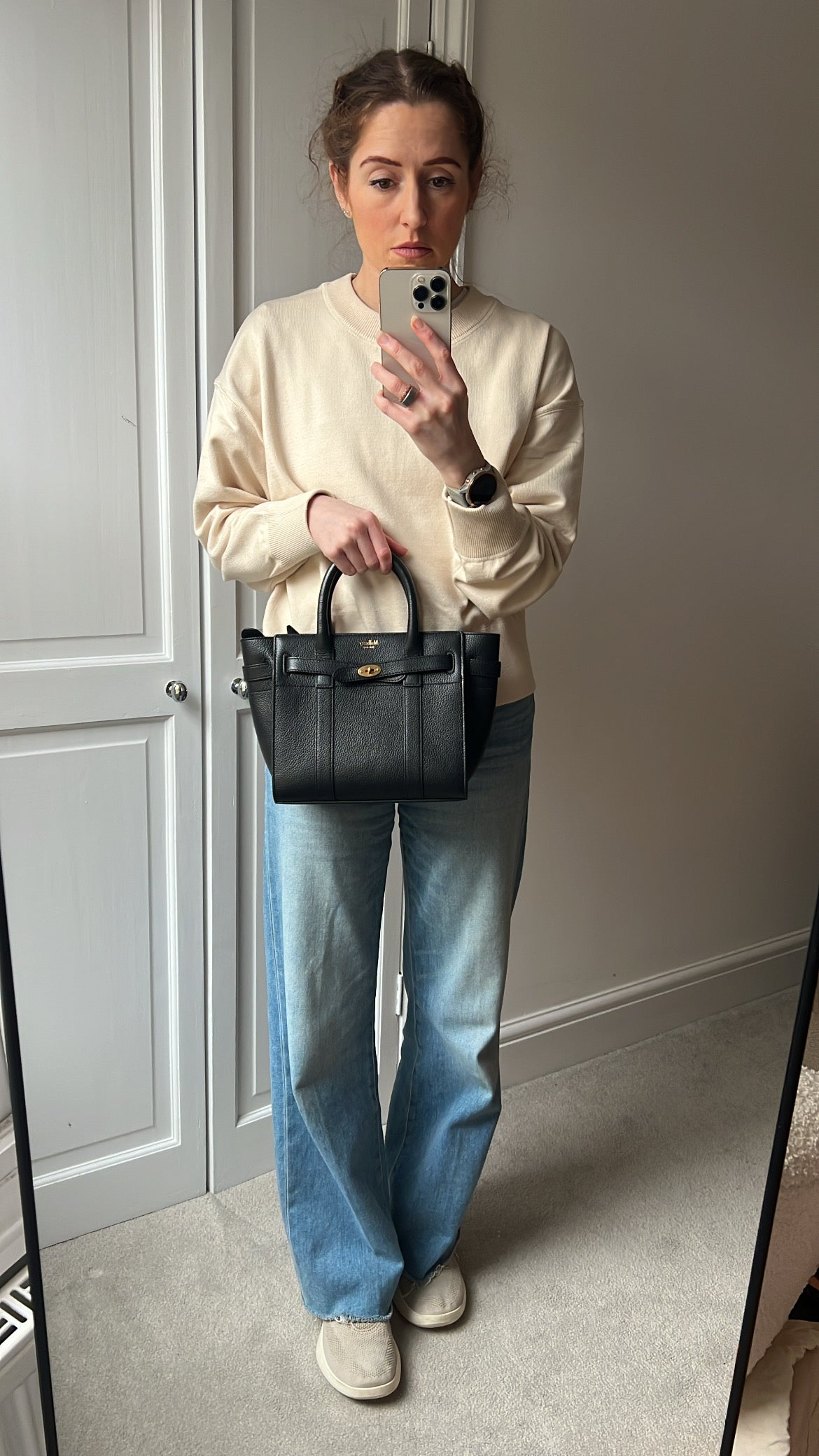 Mulberry Black Mini Zipped Bayswater (RRP £1095)