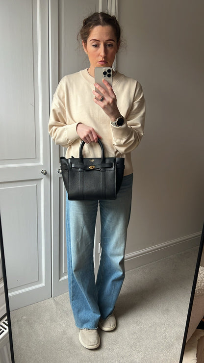 Mulberry Black Mini Zipped Bayswater (RRP £1095)